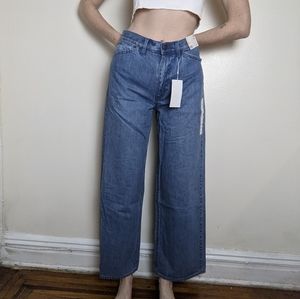 NWT Uniqlo wide leg flowy jeans boho 29